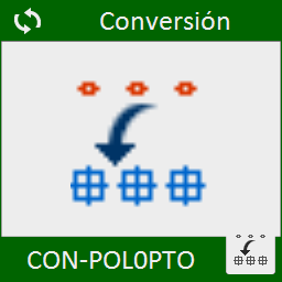 Convierte las polilíneas de longitud 0.0 en entidades de punto.