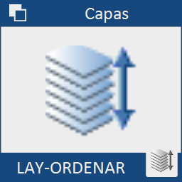 Permite cambiar el orden de visualización de las entidades del dibujo simplemente ordenando las capas que contienen esas entidades. También podemos guardar el orden de las capas en el dibujo para la próxima vez que se utilice.
