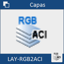 Convierte el color de las capas de RGB a ACI.