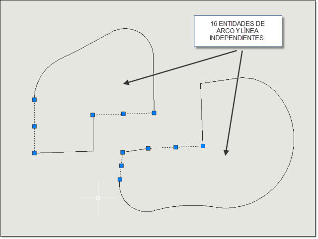 Crear varias polilíneas de forma automática a partir de las líneas y arcos seleccinados en el dibujo.