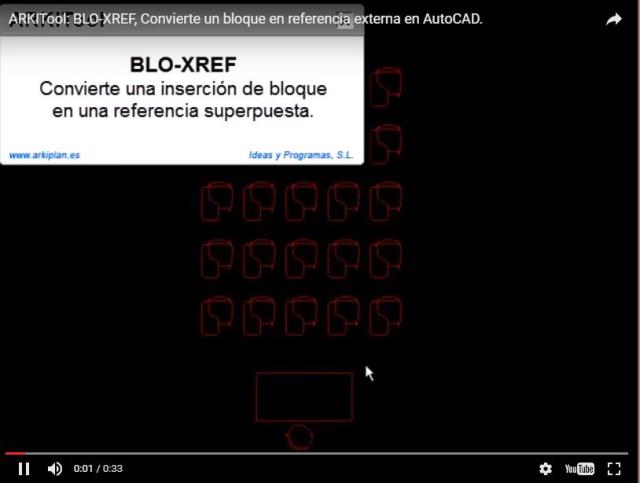 Convierte una inserción de bloque en una referencia externa superpuesta, actualizando todas las inserciones.