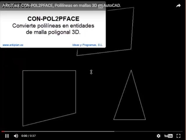 Convierte polilíneas en entidades de malla poligonal 3D.