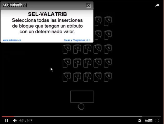 Selecciona todas las inserciones de bloque que tengan un atributo con un determinado valor.