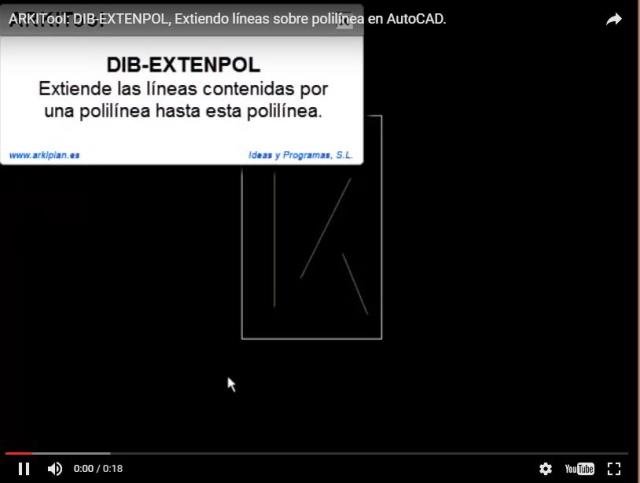 Extiende las líneas contenidas dentro de una polilínea hasta los limites de dicha polilínea.