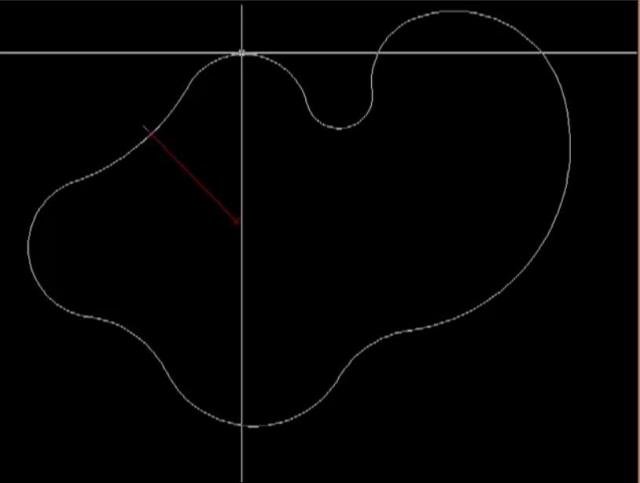 Encuentra y marca el punto más próximo a una curva partiendo de un punto marcado.